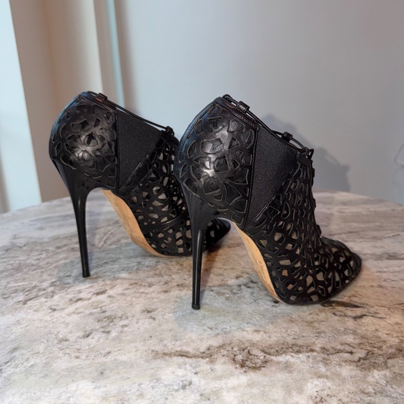 Jimmy Choo Shiny Nappa Tactic Ankle Boots - Picture 4 of 6